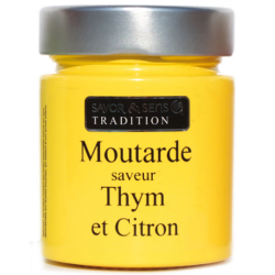 Moutarde saveur Thym & Citron (pot jaune)