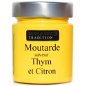Moutarde saveur Thym & Citron (pot jaune) 130g