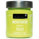 Moutarde saveur Yuzu et basilic Thai (pot vert acidulé) 130g