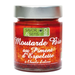 Moutarde Bio au Piment d'Espelette Savor & Sens